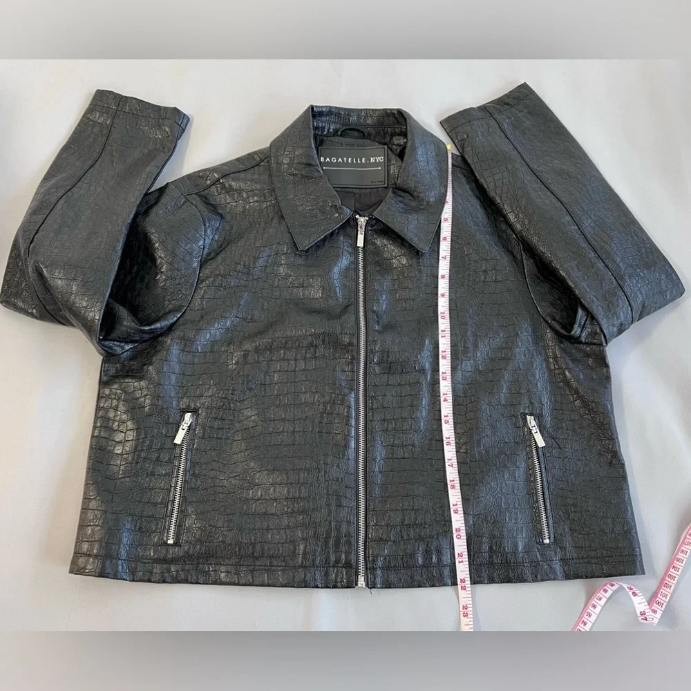 Bagatelle NYC  Faux Leather  Jacket‎ Black Women’s Size XL